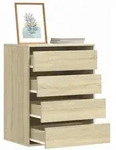 Kommode Sonoma-eiche 60x41x76 Cm Holzwerkstoff - Vidaxl