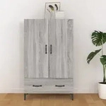 Highboard Grau Sonoma 70x31x115 Cm Holzwerkstoff Vidaxl