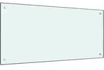 K&uuml;chenr&uuml;ckwand Wei&szlig; 100x50 Cm Hartglas Vidaxl Wei&szlig;