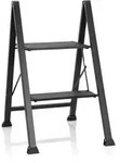 Klapptritt Solid W5 Aluminium Schwarz 2 Stufen Hjh Office