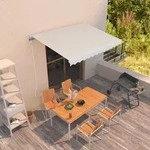 Markise Automatisch Einziehbar 300x250 Cm Creme - Vidaxl