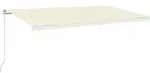 Markise Manuell Einziehbar 600x350 Cm Creme Vidaxl