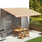 Markisenbespannung Gelb Und Orange 5x3 M Vidaxl