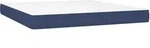 Taschenfederkernmatratze Mittel Blau 180x200x20 Cm Stoff Vidaxl