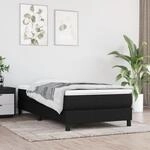 Taschenfederkernmatratze Schwarz 90x200x20 Cm Stoff - Vidaxl