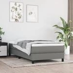 Taschenfederkernmatratze Dunkelgrau 80x200x20 Cm Stoff - Vidaxl