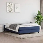Taschenfederkernmatratze Blau 140x200x20 Cm Stoff Vidaxl