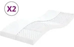 Vidaxl - Schaumstoffmatratzen 2 Stk. 90x190 Cm 7-zonen H&auml;rtegrad 20 Ild