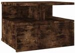 Nachttisch H&auml;ngend R&auml;uchereiche 40x31x27 Cm Holzwerkstoff Vidaxl