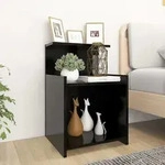 Nachttische 2 Stk. Schwarz 40x35x60 Cm Holzwerkstoff Vidaxl