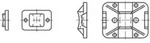 Befestigungssockel R 82540 F.kabelb. Ty-g1/sk 8 Pa 6.6 Na 100st. Hellermanntyton