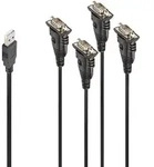 Lindy 42675 Usb Typ A Serielles Kabel Schwarz 94 Cm