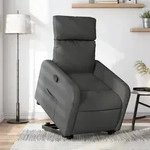 Relaxsessel Mit Aufstehhilfe Dunkelgrau Stoff - Vidaxl