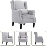 Sessel Hellgrau Stoff - Vidaxl