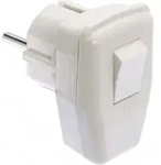 As-schwabe - As Schwabe 45035 Schutzkontakt-winkelstecker Kunststoff Mit Schalter 230