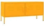 Vidaxl - Tv-schrank Senfgelb 105x35x50 Cm Stahl