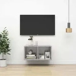 Vidaxl - Tv-wandschrank Betongrau 37x37x72 Cm Holzwerkstoff