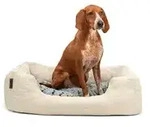 Lionto Kuschelbett F&uuml;r Hunde, Gem&uuml;tliches Hundebett Mit Herausnehmbarem