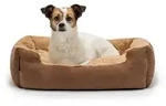 Lionto Hundebett, Weiches Kuschelbett Mit Herausnehmbarem Wendekissen &
