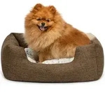 Lionto Hundebett Hundekissen Hundek&ouml;rbchen Mit Wendekissen Meliert Gr&ouml;&szlig;e S 60x50