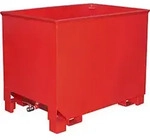 Bauer Sp&auml;nekasten Cs 80, Lackiert, Feuerrot
