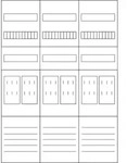 Eaton Z&auml;hlerfeld 1050mm, 6zp, 5pol. Zsd-z37b0022