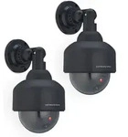 Kamera Dummy, 2er Set, Blinkend, Innen- & Au&szlig;en, Einbrecher Abschreckung,