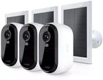 Arlo &Uuml;berwachungskamera-paket 3 Essential 2k-kameras + 3 Solarmodule
