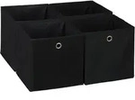 Relaxdays - Aufbewahrungsbox 4er Set, Faltbare Regalboxen, Hbt 30 X 30 X 30 Cm,