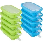 Eisformen 10er Set, Silikon, Formen F&uuml;r Eis Am Stiel, Bpa-frei, Stieleisformen,