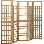 Spalier/paravent 5-teilig Massivholz Tanne 201,5x180 Cm - Vidaxl
