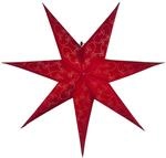 Star Trading - Papierstern 'decorus', Handgesch&ouml;pftes Papier, Rot, &Oslash; 63cm