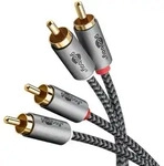 Stereo-cinchkabel, 2 M, 2x Cinch-stecker (audio Links/rechts) 2x Cinch-stecker (audio