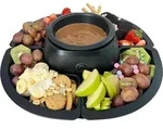 Silva Sf 430 Schoko Fondue 270 W, 4 Spie&szlig;e, 4 Servierf&auml;cher, Schwar 426036