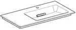 Geberit One M&ouml;belwaschtisch Abgang Horizontal, Ablagefl&auml;che