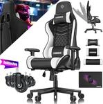 Kesser&reg; Gaming-stuhl, Ergonomisch, 150 Kg - Schwarz / Wei&szlig;