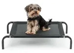 Lionto Hundeliege, Bequemes Outdoor Hundebett Mit Netzgewebe, Erh&ouml;ht, Luftig &
