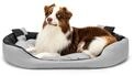 Lionto Hundebett, Stilvolles 4-in-1 Hundek&ouml;rbchen, Wasserabweisend, Kratzfest &