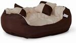 Lionto 4-1-in Katzenbett Aus Oxfordgewebe, Gr&ouml;&szlig;e (s) 65x50 Cm, Braun/beige