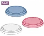 Mehrweg-joghurtdeckel Fresh, 3er-set, &Oslash; 10,2 Cm Koziol