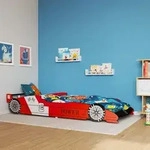 Rennwagen-bett 90x200 Cm Rot - Vidaxl