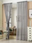 Gardinen Transparent Mit Kr&auml;uselband Vorhang Leinenoptik Halbtransparent Voile