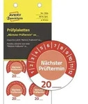 Avery Zweckform - Avery-zweckform 7904 Pr&uuml;fplakette 20xx Rot (&oslash;) 30 Mm 30 Mm...