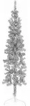 K&uuml;nstlicher Halb-weihnachtsbaum St&auml;nder Schlank Silbern 120 Cm Vidaxl