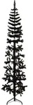 K&uuml;nstlicher Halb-weihnachtsbaum St&auml;nder Schlank Schwarz 210 Cm Vidaxl