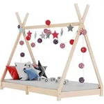 Kinder-bettgestell Massivholz Kiefer 70 X 140 Cm Vidaxl