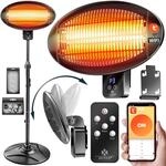 Kesser&reg; Infrarot-heizstrahler, 2000 W, Wifi - Schwarz