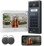 Goliath Basic 2-draht Bus T&uuml;rsprechanlage Fullhd App 7" Wei&szlig; Rfid & Keypad 