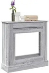 Kaminumrandung Grau Sonoma 90x30x90 Cm Holzwerkstoff Vidaxl