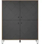 Montez Sideboard 4 T&uuml;ren, Graphite.